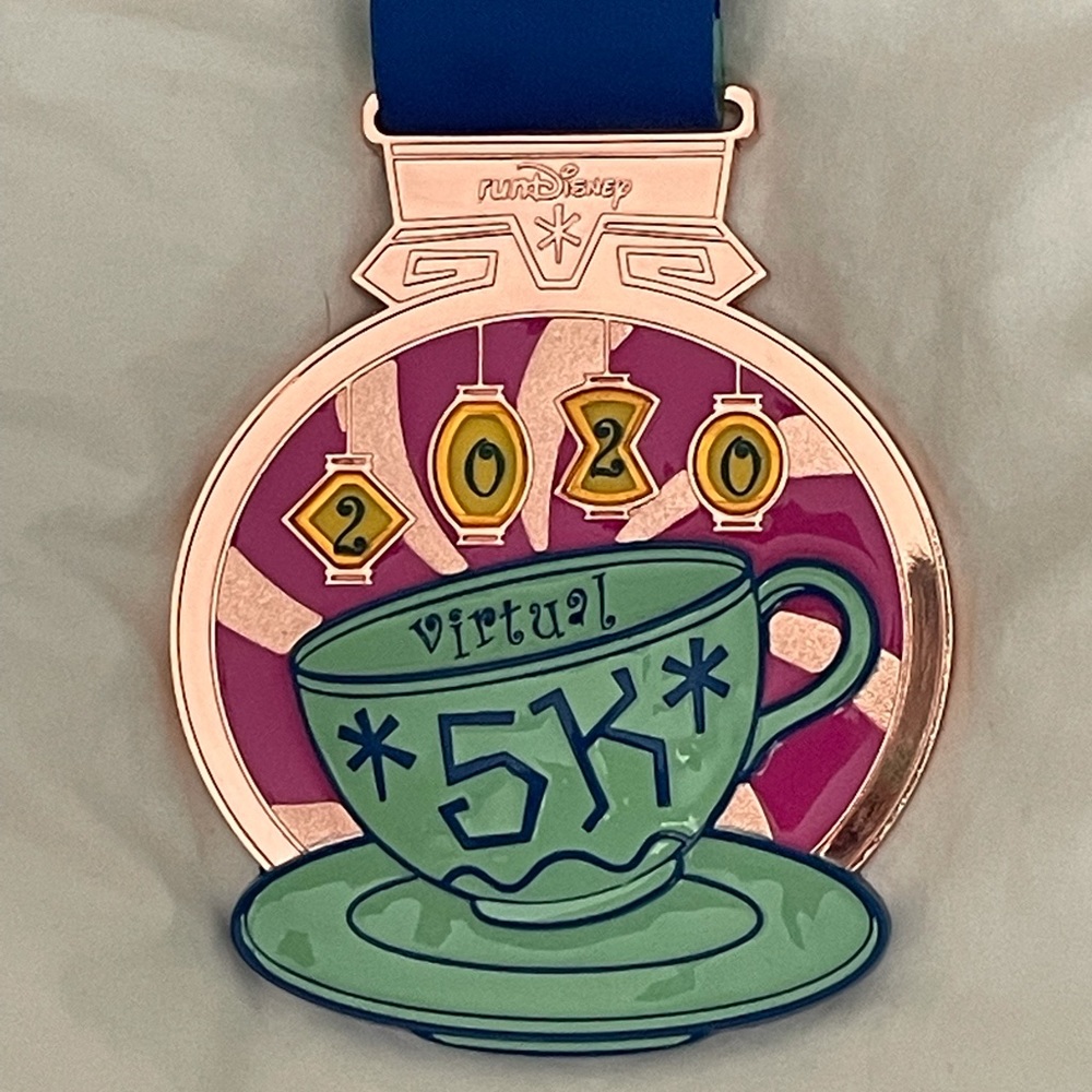 RunDisney 2020 Virtual 5K Teacups Medal